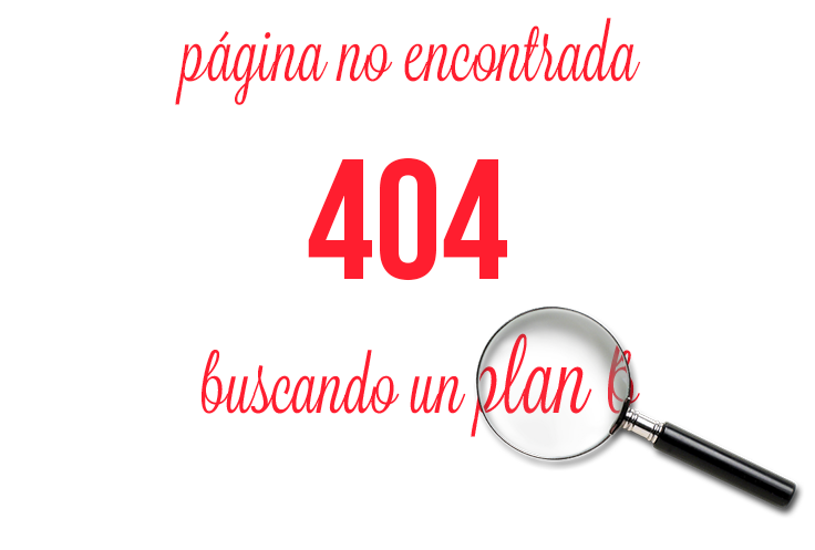 error 404 - página no encontrada